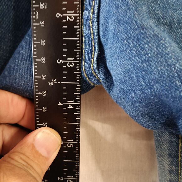 Unbranded Mens Size 38x30 Medium Wash Distressed Straight Leg Jeans - Picture 6 of 7